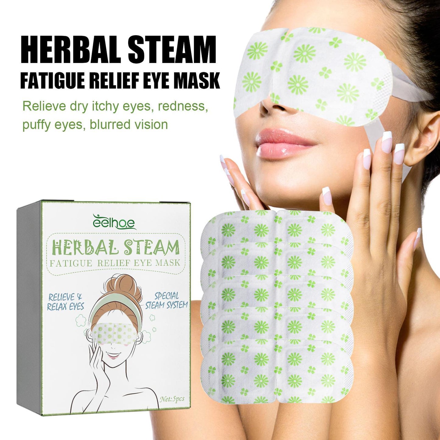 Self-Heating Steam Eye Mask 5-Pack